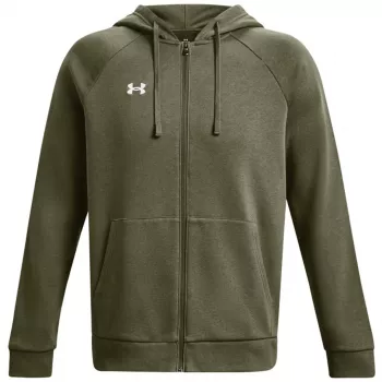 Under Armour herr Rival Fleece Full-Zip hoodie khaki 1379767 390