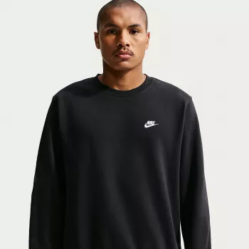 Nike Club Fleece herr hoodie svart S