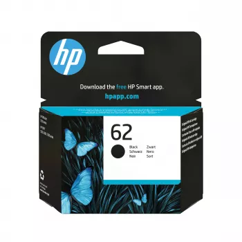 HP 62 svart original bläckpatron - 200 sidor