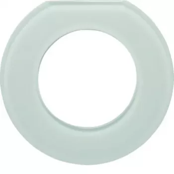 Hager WTD7173GWG glastäckram, 1-fack, polarvit