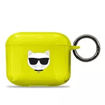 Karl Lagerfeld KLA3UCHFY AirPods 3-fodral gul Choupette