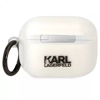 Karl Lagerfeld AirPods Pro Case Transparent with Karl Head Silhouette