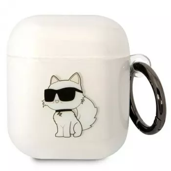 Karl Lagerfeld KLA2HNCHTCT Transparent Ikonik Choupette AirPods 1/2 Cover