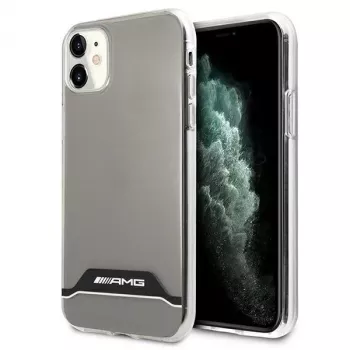 AMG AMHCN61TCBW hard case för iPhone 11 / XR 6,1 inch – transparent med elektropläterad svart & vit