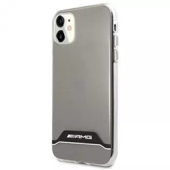 AMG AMHCN61TCBW hard case för iPhone 11 / XR 6,1 inch – transparent med elektropläterad svart & vit