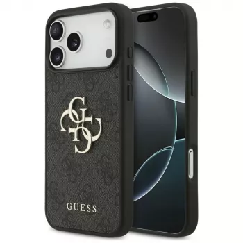 GUESS 4G Big Logo skal för iPhone 17 Pro Max / 18 Pro Max – svart