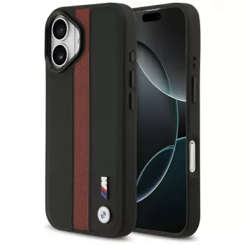 BMW M Perforated Stripe Logo MagSafe-skal för iPhone 17 – rött