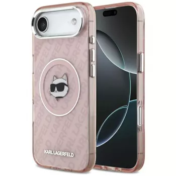 Karl Lagerfeld IML Choupette Head Logo MagSafe-skal för iPhone Air rosa
