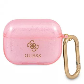 Guess GUAPUCG4GP AirPods Pro-skal rosa Glitter-kollektion