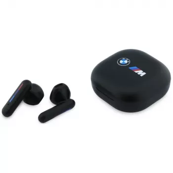 BMW TWS Bluetooth-hörlurar med ENC och tryckt logotyp – svart