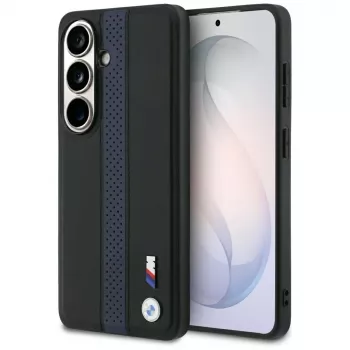 BMW Perforated Stripe Logo MagSafe-skal för Samsung Galaxy S26 – blått