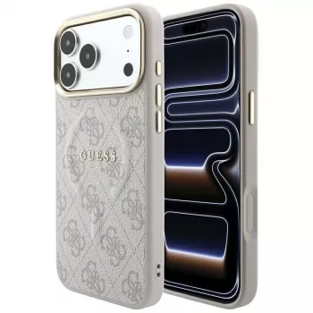 GUESS Embossed 4G Classic MagSafe-skal för iPhone 17 Pro Max / 18 Pro Max – rosa