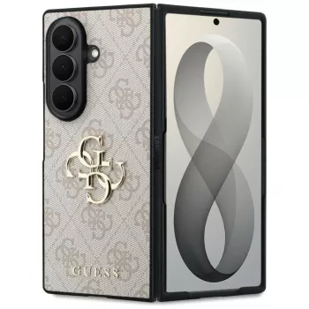 Guess Big 4G Logo PU-skal för Samsung Galaxy Z Fold 8 Ultra – rosa