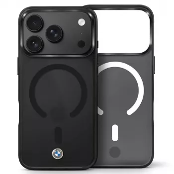 BMW Sign matt-IML & metallogo MagSafe-skal för iPhone 18 Pro / 17 Pro – svart