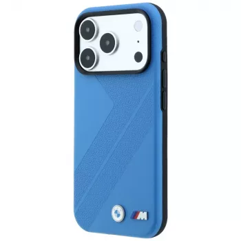 BMW M Tire Track metallogo MagSafe-skal för iPhone 18 Pro / 17 Pro – blå