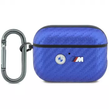 BMW M Carbon Metal Logo-skal för AirPods Pro 3, ljusblå
