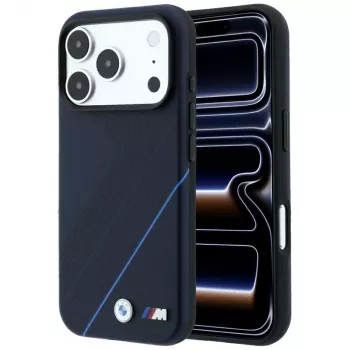 BMW M Tire Track Blue Line MagSafe-skal för iPhone 18 Pro Max / 17 Pro Max – marinblå