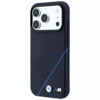 BMW M Tire Track Blue Line MagSafe-skal för iPhone 18 Pro Max / 17 Pro Max – marinblå