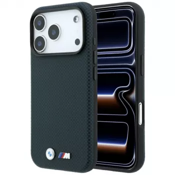 BMW M Quadrille Kevlar metallogo MagSafe-skal för iPhone 18 Pro / 17 Pro – marinblå