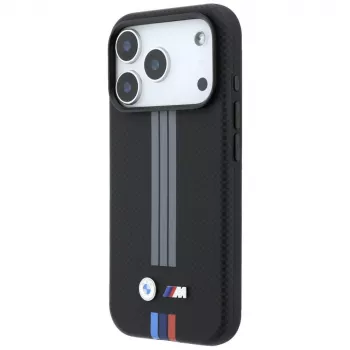 BMW M Quadrille Kevlar antracit & trikolore trycklinjer MagSafe-skal för iPhone 18 Pro / 17 Pro