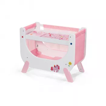 ZAPF CREATION BABY born enhörning spjälsäng för dockor upp till 43 cm