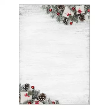 SIGEL DP416 julklappspapper skandinaviskt julmotiv DIN A4 90 g/m² 100 ark