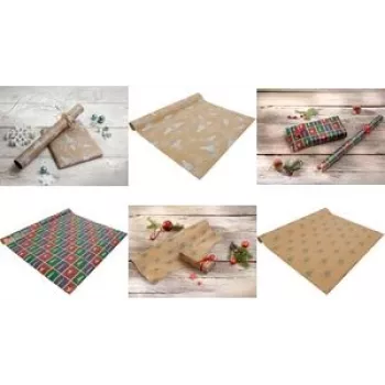 SIGEL GP120 presentpappersrulle – isbjörnsdesign, 5 m x 70 cm, flerfärgad, 80 g/m²