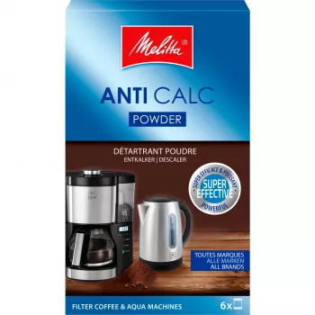 MELITTA Anti Calc avkalkningslösning för kaffemaskiner – 250 ml flytande avkalkare, universell kompatibilitet, citronsyraformel, upp till 2 användningar