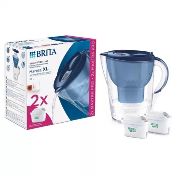 BRITA MARELLA XL filterkanna med 2 MAXTRA+ filter, 3,5 l total kapacitet, vit