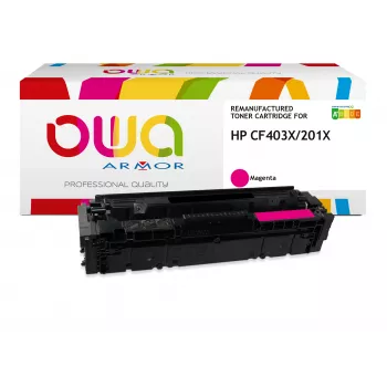 ARMOR OWA remanufactured high yield magenta tonerkassett (HP 201X / CF403X) – 2 300 sidor
