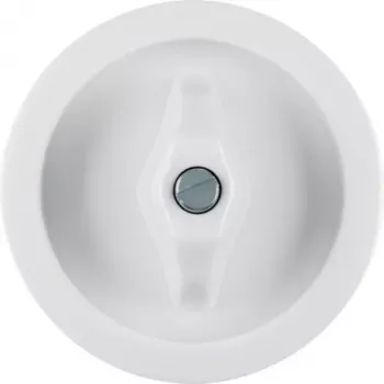 Hager WTW1000WG mittplatta med vred, serie 1930, polarvit glansig