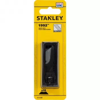 STANLEY BLACK&DECKER Stanley universalklinga 1992 10 st – högkvalitativa trapezklingor i kolstål för standardbrytblad