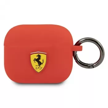 Ferrari FEA3SILRE silikonfodral för Apple AirPods 3:e generationen, rött