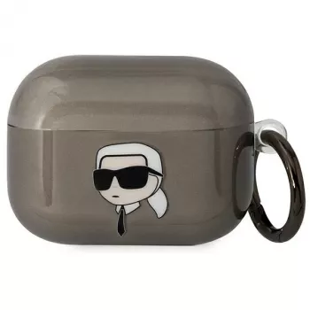 Karl Lagerfeld KLAPHNIKTCK AirPods Pro Cover Black Karl Head