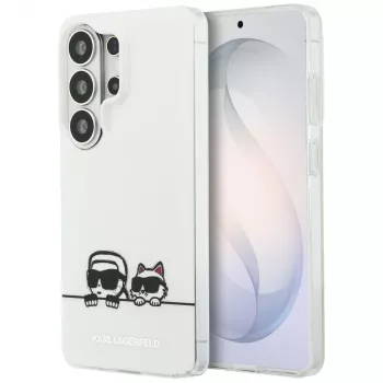 Karl Lagerfeld IML Peekaboo Karl & Choupette MagSafe Case for Samsung Galaxy S26 Ultra - Transparent