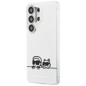 Karl Lagerfeld IML Peekaboo Karl & Choupette MagSafe Case for Samsung Galaxy S26 Ultra - Transparent