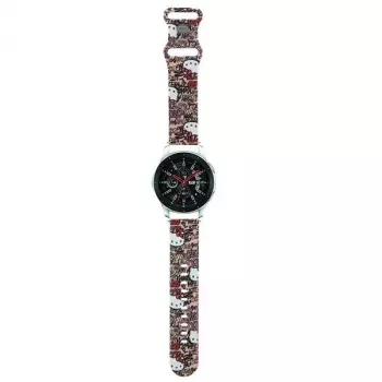 Hello Kitty universellt silikonarmband Graffiti rosa 22 mm