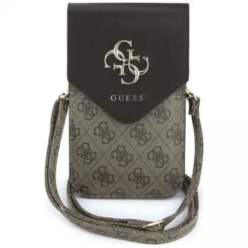 GUESS Graines 4G & Classic Logos mobilfodral brun