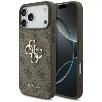 GUESS 4G Big Logo skal för iPhone 17 Pro Max / 18 Pro Max – brun