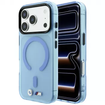 BMW M IML Frosted MagSafe-skal för iPhone 18 Pro / 17 Pro – blå