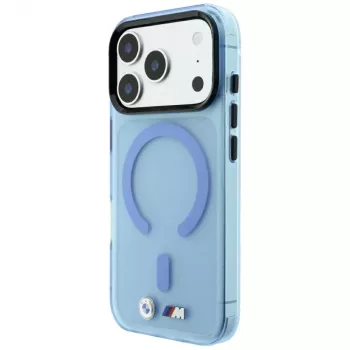 BMW M IML Frosted MagSafe-skal för iPhone 18 Pro / 17 Pro – blå