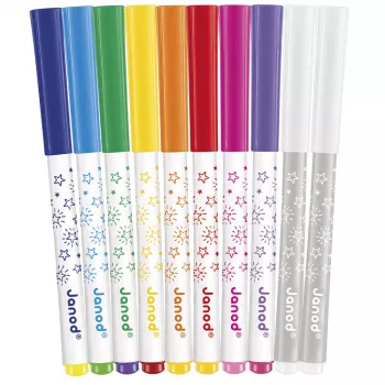 Janod Magic färgbytande filtpennor, 10 färger