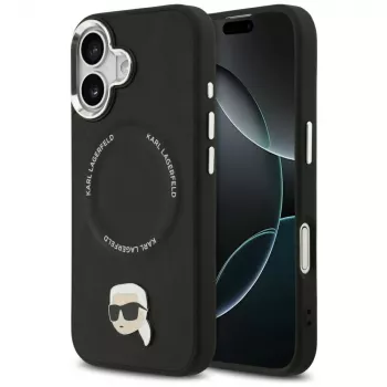 Karl Lagerfeld Karl Pin MagSafe-skal för iPhone 17 – svart