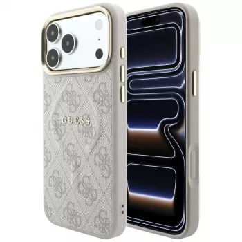 GUESS Embossed 4G Classic MagSafe-skal för iPhone 17 Pro / 18 Pro – rosa