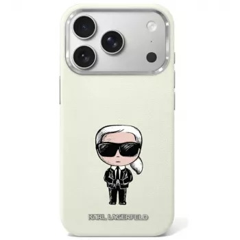Karl Lagerfeld Smooth Ikonik Sketch MagSafe-skal för iPhone 18 Pro / 17 Pro beige