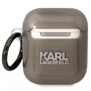 Karl Lagerfeld KLA2HNIKTCK AirPods 1/2-skal svart Karl's Head