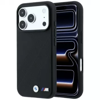 BMW M Tire Track Metal Logo MagSafe-skal för iPhone 18 Pro / 17 Pro – svart