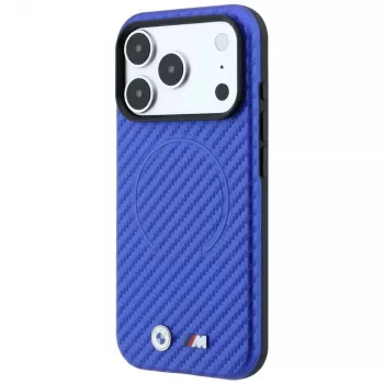 BMW M Carbon Printed Ring MagSafe-skal för iPhone 18 Pro Max / 17 Pro Max – blå