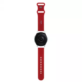 Hello Kitty universellt silikonarmband 22 mm rött Kitty-huvud
