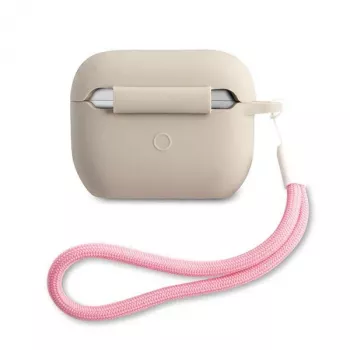 GUESS Vintage silikonskal för Apple AirPods Pro – grå rosa